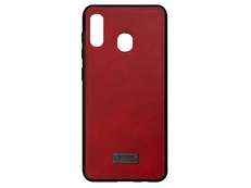 Накладка SULADA Leather Samsung A20/A30/M10s red