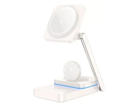 Wireless Charger Hoco CQ10 3in1 15W Type-C white