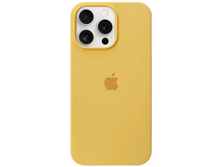 Case soft touch низ iP 15 Pro Max (04) yellow