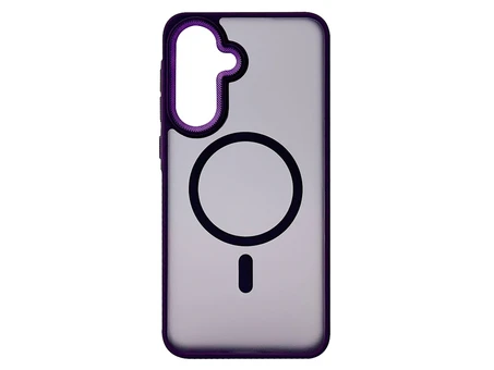 Shadow Matt Metal Buttons Corrugated MagSafe Samsung A56 dark purple