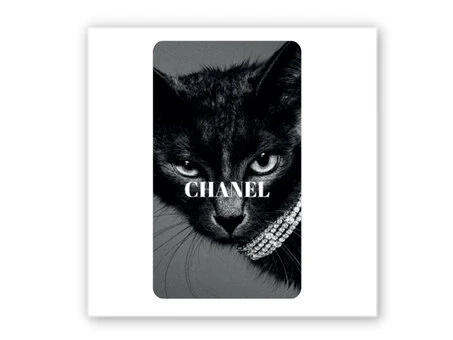 3D стикер Stix chanel черная кошка