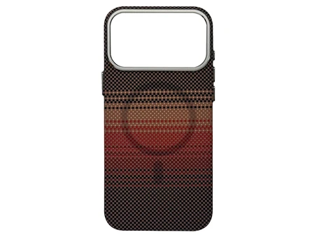 Накладка Elite Carbonique Metal Frame iPhone 17 Pro red/black/beige/brown