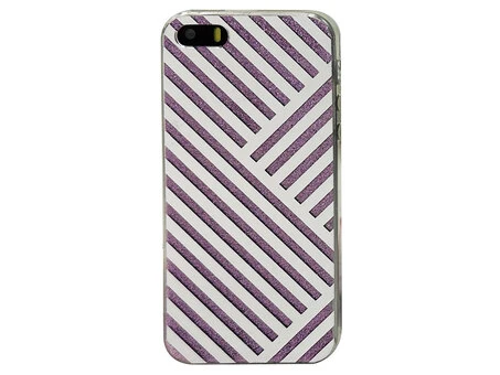 TPU+Plastik блестки iPhone 5 pink