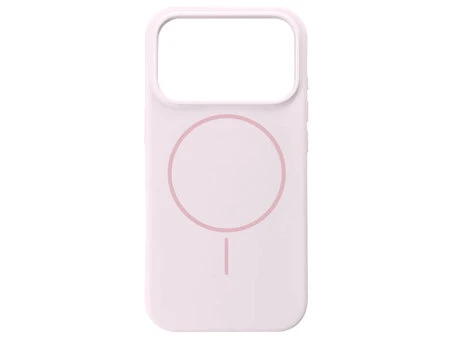 Case soft touch "NO LOGO" MagSafe низ iP 17 Pro (19) pudra