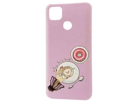 Силиконовый чехол Print Redmi 9C/10A Time for a break pink