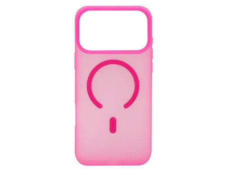 Накладка Silicone Matt MagSafe iPhone 17 Pro Max hot pink