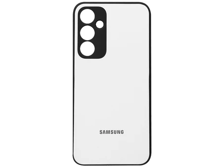 Накладка Silicone cover Samsung S23 FE white/gray