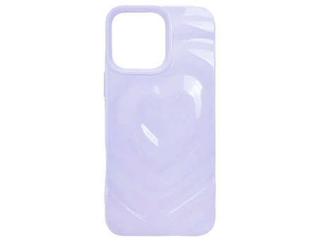 Накладка 3D Heart Glow Case iPhone 14 Pro Max new lavander
