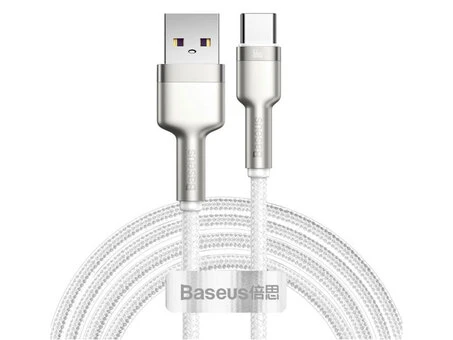 Кабель Baseus Cafule Metal Type-C 66W 6А (1m) white