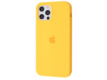 Case soft touch низ iP 12/12 Pro (04) yellow