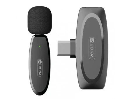 Петличний мікрофон Wireles Veron M18-C Type-C black