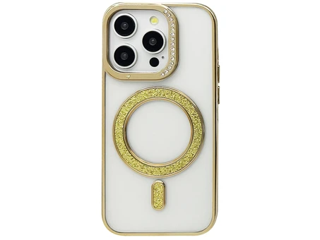 Cилікон Camera Brilliant Magsafe iPhone 14 Pro gold