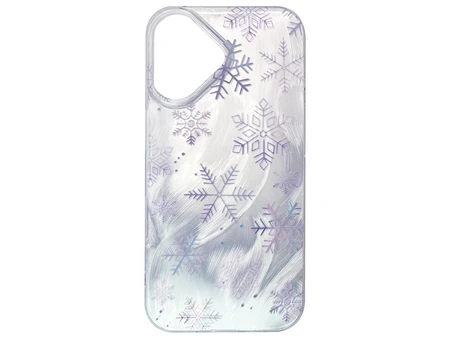 Накладка Paint Stroke iPhone 16 snowflakes