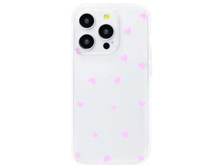 Силікон Clear Heart iPhone 16 Pro Max pink