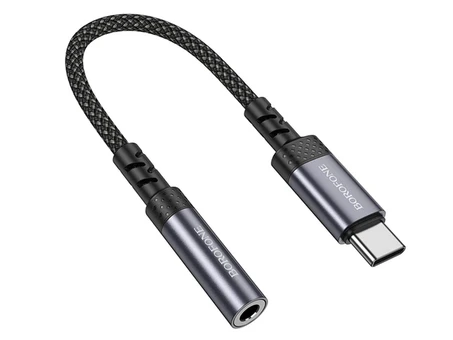 OTG Borofone BV24 3.5mm to Type-C (0.15см) gray