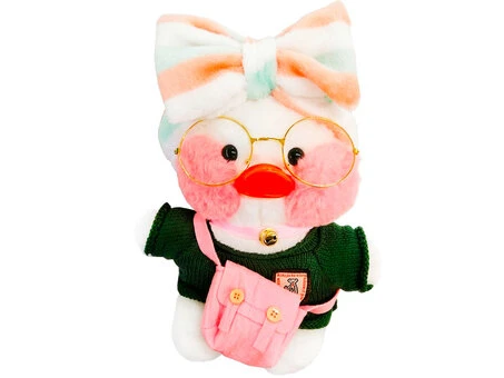 LaLa fan White sweater green