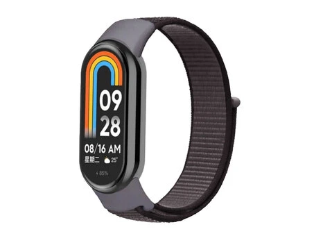 Ремінець Nylon Mi Band 8/9/10 gray/black
