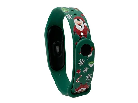 Ремінець силікон New Year Mi Band 5/6 dark green