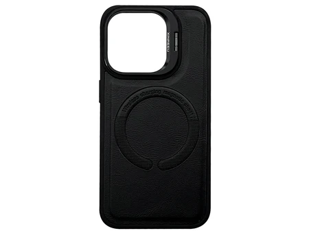 Stand Case Xinreeu Leather MagSafe iPhone 14 Pro black