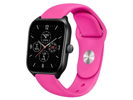 Ремінець Xiaomi Amazfit/Bip/Samsung Silicone 22mm hot pink