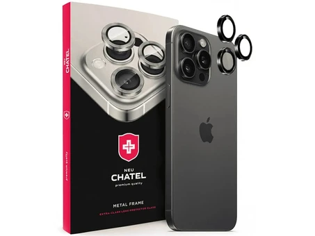 Скло для камери NEU Chatel iPhone 15 Pro/15 Pro Max black