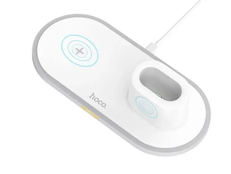 Wireless Charger Hoco CW21 3in1 white