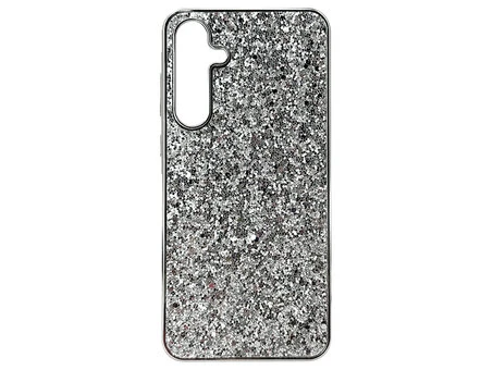 Накладка Level Shining Samsung A35 silver