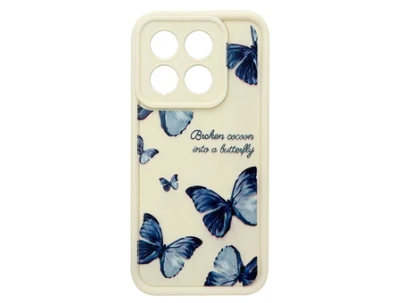 TPU Butterflies Blue Camera Xiaomi 15T vanilla
