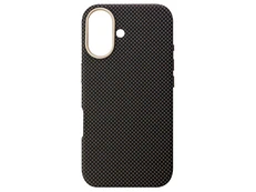 Накладка Carbon LE Pattern MagSafe iPhone 16 brown