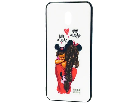 TPU+Glass Девочки Redmi 8a Мама Мышь