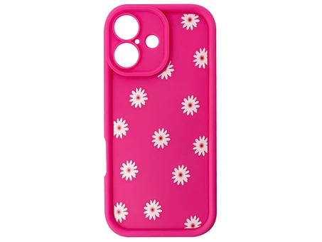 TPU Flowers artificial Camera iPhone 17 pink