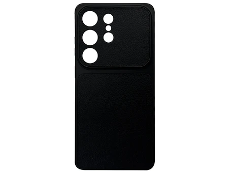 Накладка leather Bulging Camera Samsung S26 Ultra black
