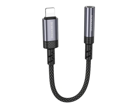 OTG Borofone BV24 3.5mm to Lightning (0.15см) gray