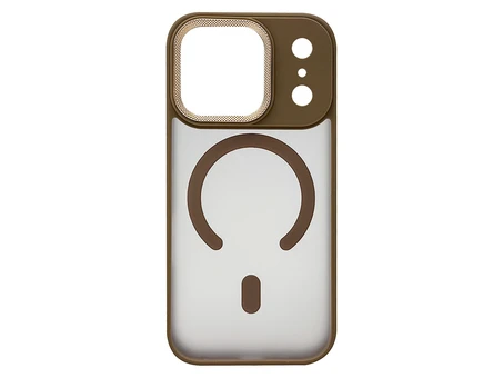 Shadow Matt Metal Buttons Corrugated MagSafe iPhone 17 Pro brown