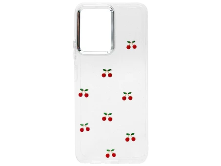 Накладка Золотий Пил 3D Metal Frame Redmi Note 12 cherry clear