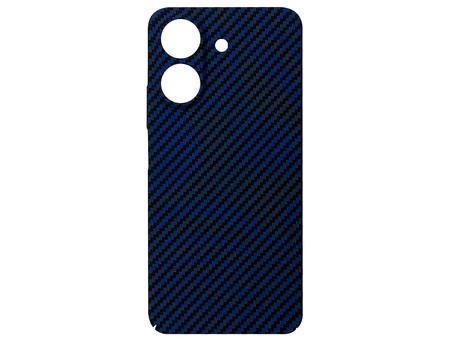 Plastic Carbon Case Redmi 13C/Poco C65 blue