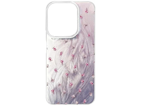 Накладка Paint Stroke Flowers Redmi 15C (EU vers.) pink
