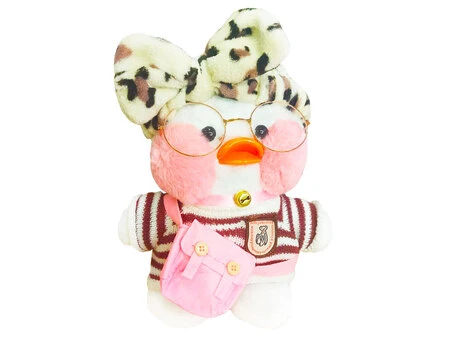 LaLa fan White sweater dark red/white