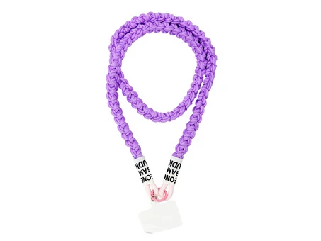 Ремінець-шнурок для телефону Knitting з карабіном new lavander