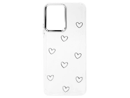 Накладка Золотий Пил 3D Metal Frame Redmi Note 12 hearts clear