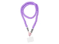 Ремінець-шнурок для телефону Knitting з карабіном light purple