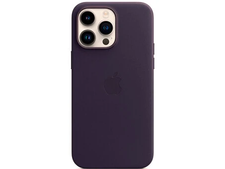 Original Case Leather MagSafe iPhone 15 Pro plum