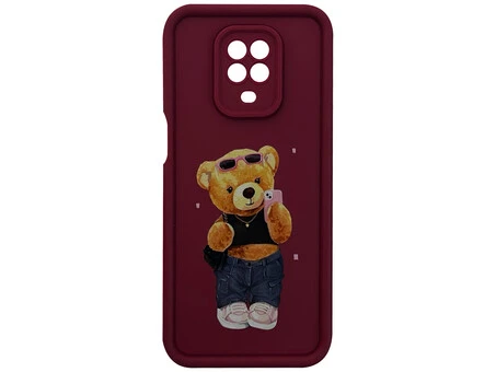 TPU Bear Camera Redmi Note 9s/Note 9 Pro/Note 9 Pro Max marsala