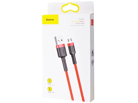 Кабель Baseus Cafule micro 1.5A (2m) gray/black