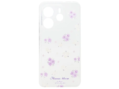 Накладка TPU Clear Joy Redmi Note 14 4G flowers bloom