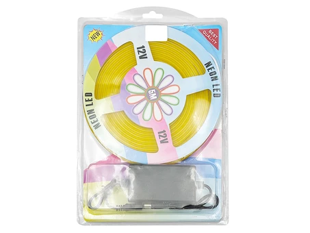 LED стрічка світлодіодна 220V 2835 5m 12V-220V yellow