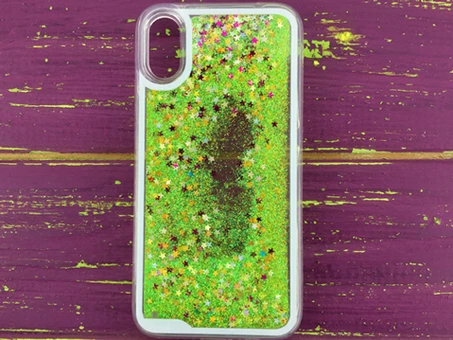 Акваріум блискітки iPhone X/Xs Green