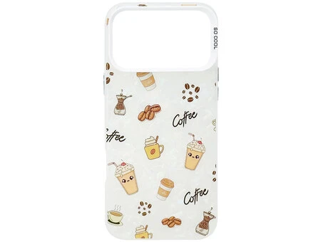 Накладка So Cool Print Glitter Shell iPhone 17 Pro Max coffee