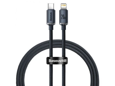 Кабель Baseus Crystal Shine Type-C to Lightning 20W (1.2m) black