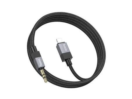 Кабель AUX Hoco UPA32A  lightning to 3.5 (1m) black